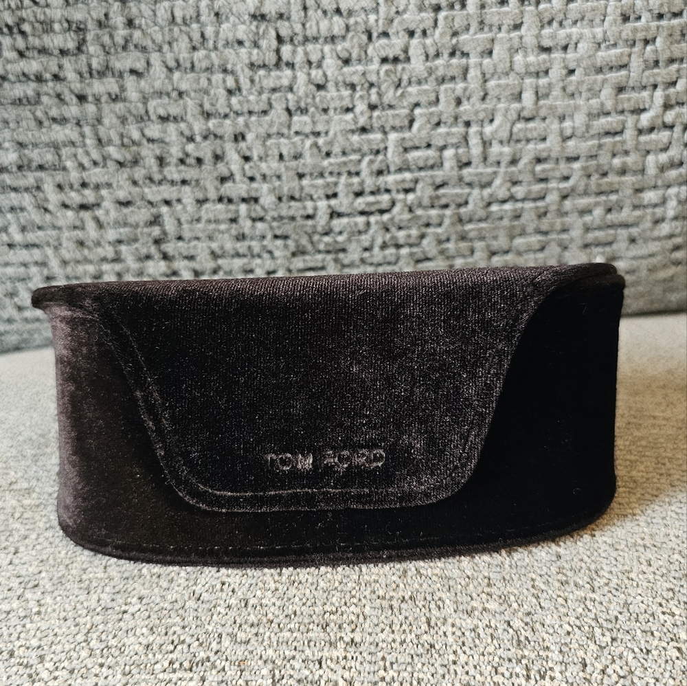 Tom Ford Dark Brown Velvet Sunglasses Case